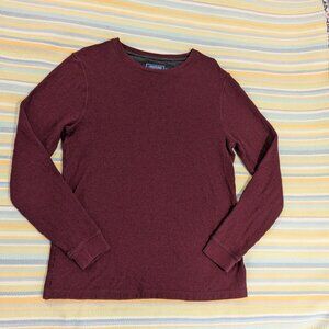 ⭐ Men's Vineyard Vines maroon / burgundy lined long sleeve shirt large